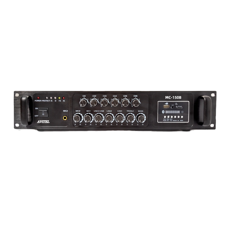 AViTEL-MC-150B 150w Public Address Background Music System 6 Zone with MIC