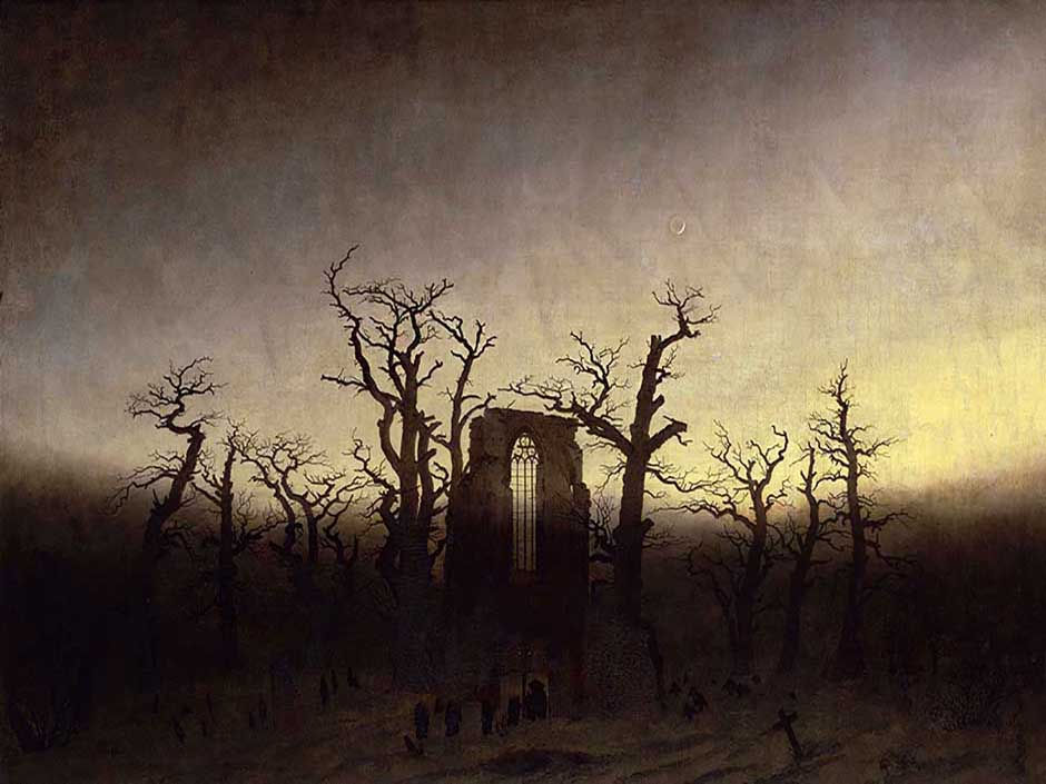 Caspar David Friedrich, Abbazia nel querceto, Il Romanticismo e la nuova spazialità