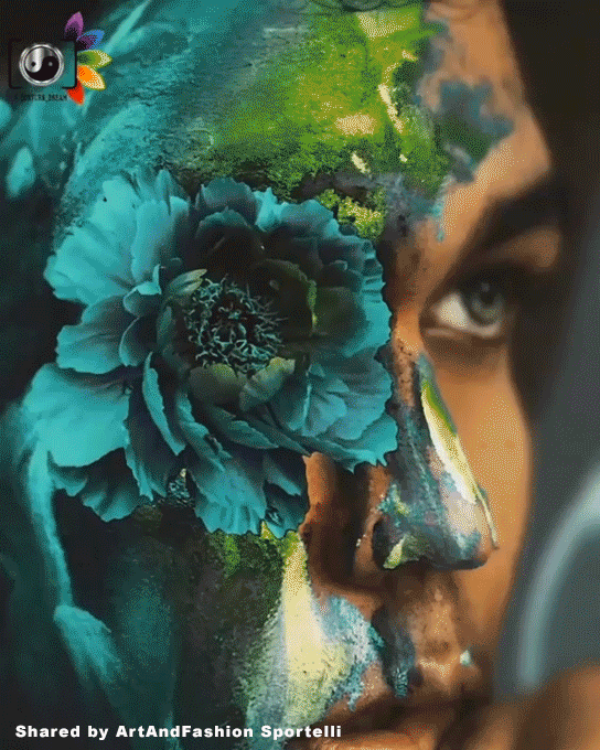 Face Flower Gif Motion