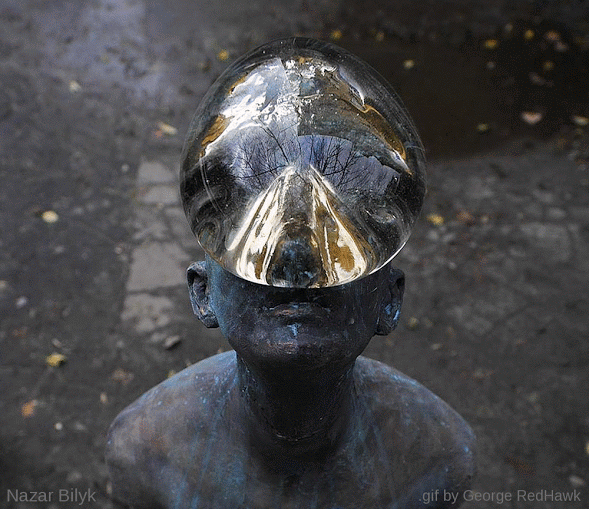 Nazar Bilyk, sculture, gif, George RedHawk