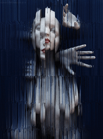 RedHawk Gif Art, Adam Martinakis, digital art