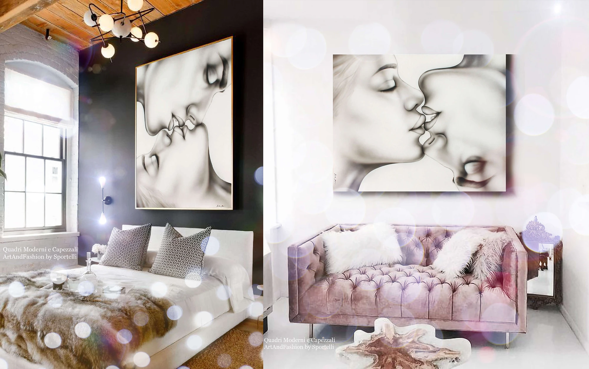 Quadri Moderni Originali Per Camere Da Letto E Salotti Idee Arredo Artandfashion By Sportelli