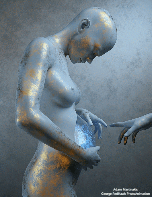 George RedHawk gif, Artist Adam Martinakis