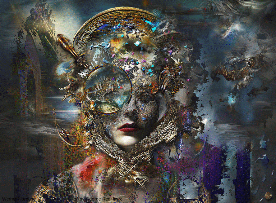 Werner Hornung, gif art, gif, George RedHawk, digital art