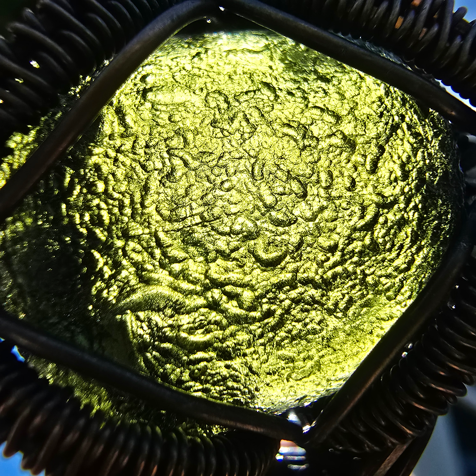 Thumbnail: Moldavite 1.94g in wire wrap