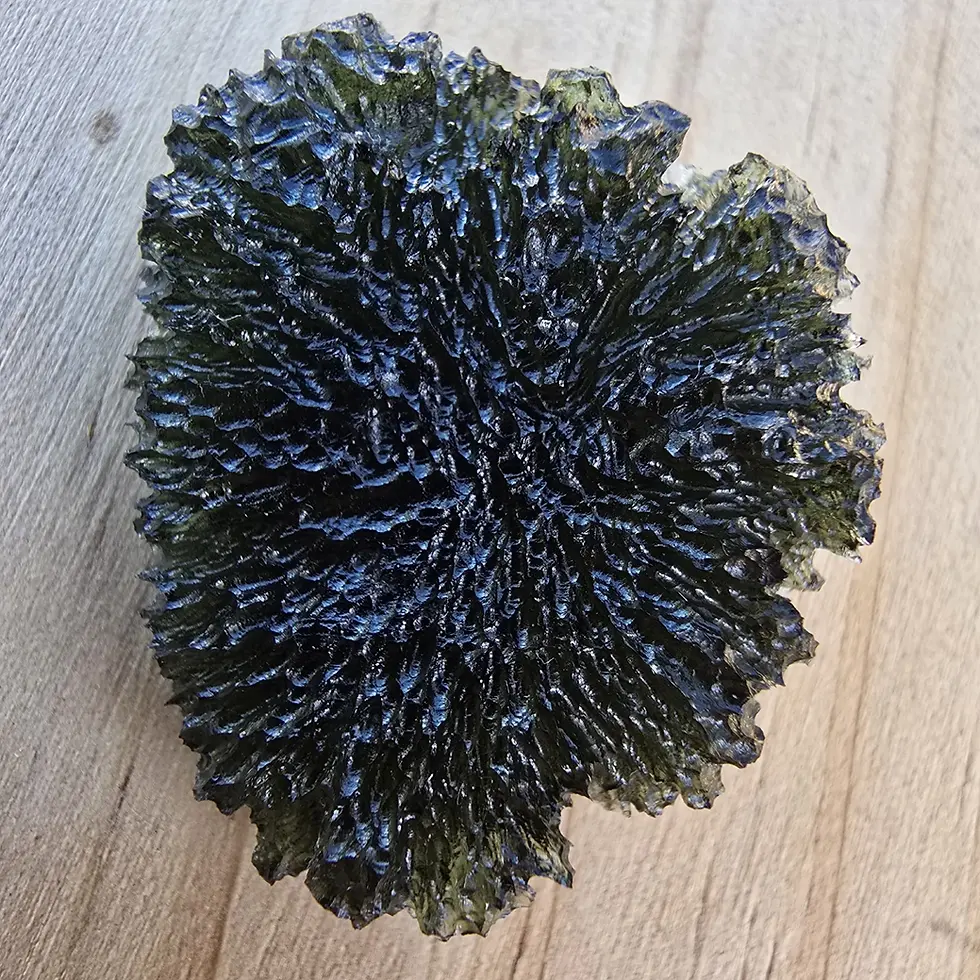 Thumbnail: spiky moldavite