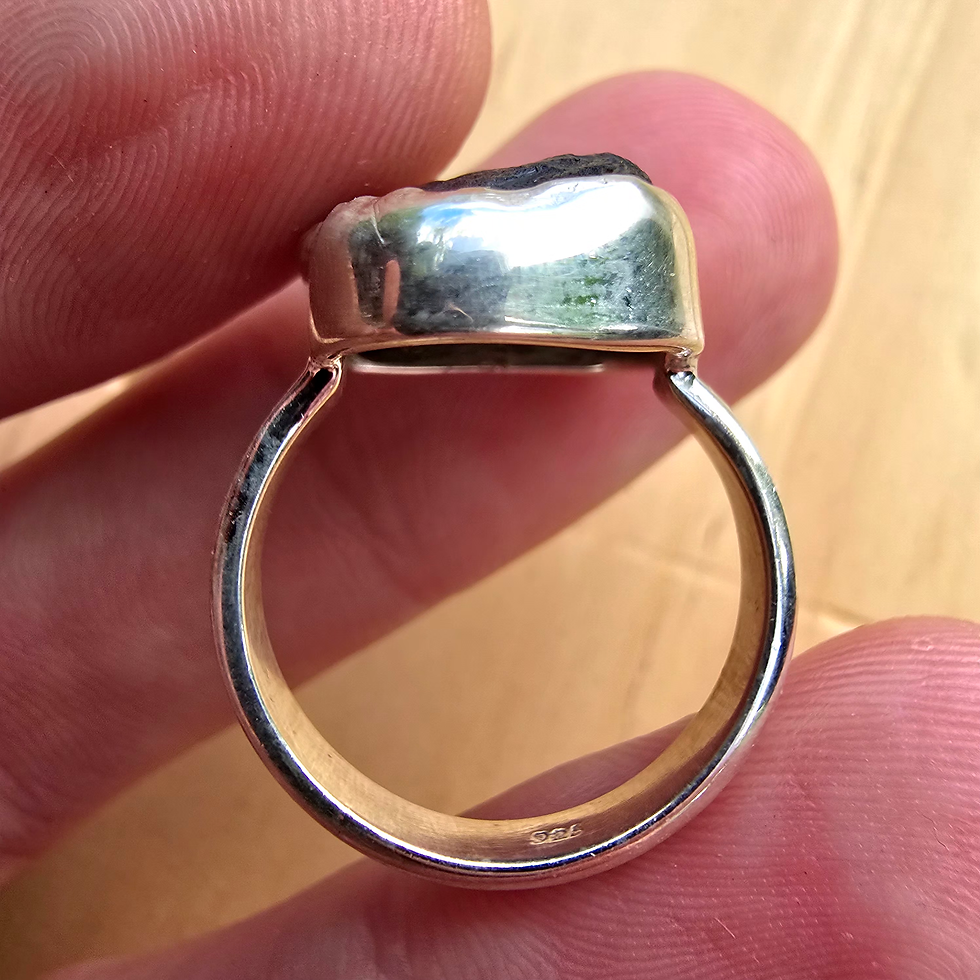 Thumbnail: Moldavite Ring - Size 7