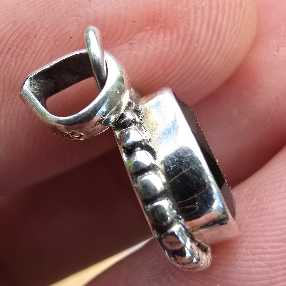 Thumbnail: Faceted Moldavite Pendant