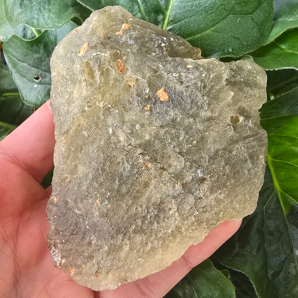 Thumbnail: Vietnam Indochinite Tektite in hand