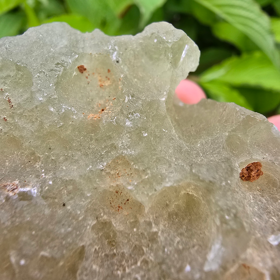 Thumbnail: Textured yellow-green Libyan Desert Glass