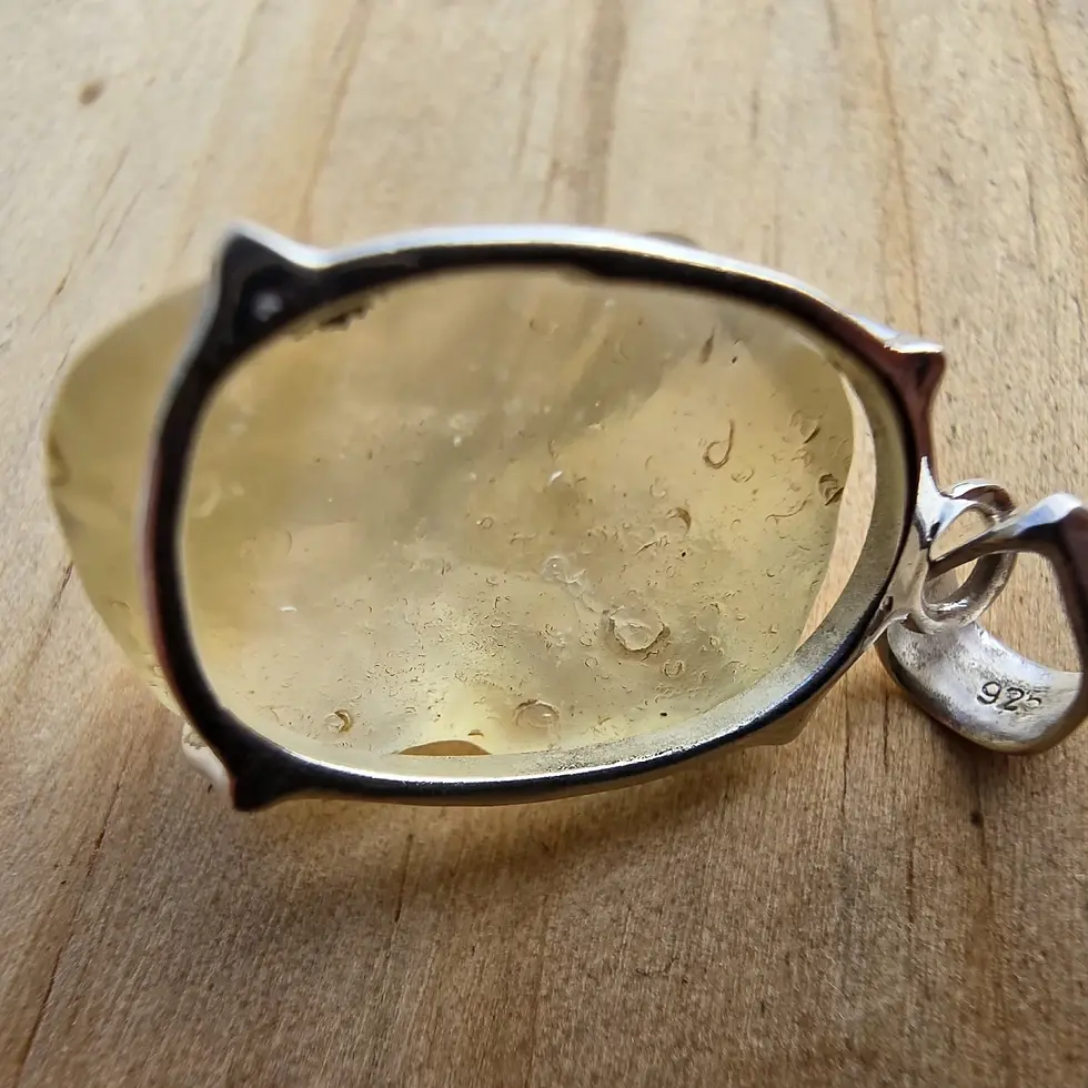 Libyan Desert Glass pendant
