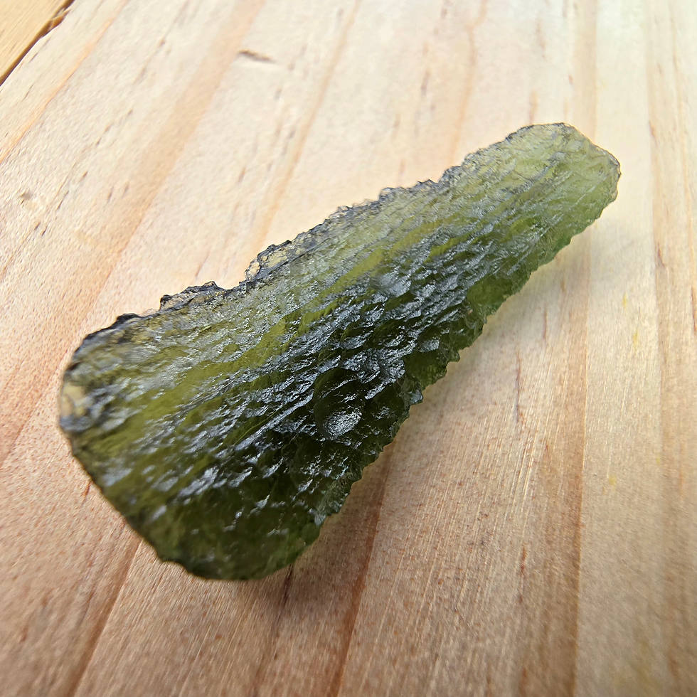 Thumbnail: Rough moldavite gemstone, 1.71g