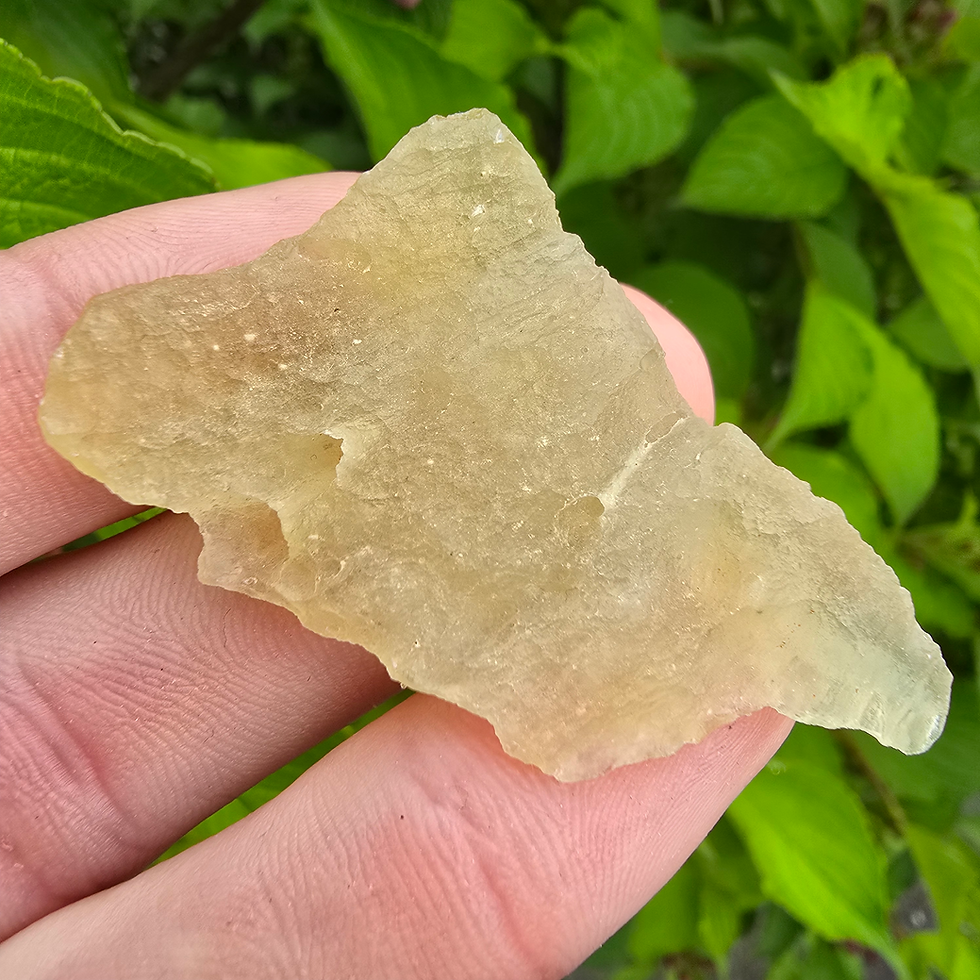 Thumbnail: Libyan desert glass in hand
