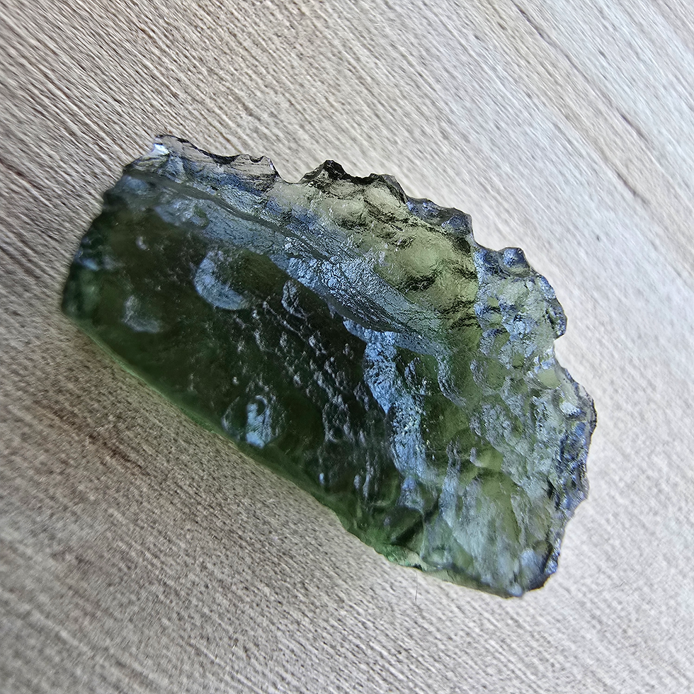 Thumbnail: 0.56g rough green Moldavite