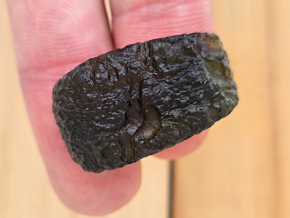 Thumbnail: Moldavite Bracelet 6.77g