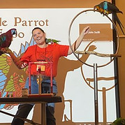 Debbie performing at Seattle Parrot Expo 2021