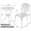 Miniatura: 3 Piece Bistro Set for Outdoor