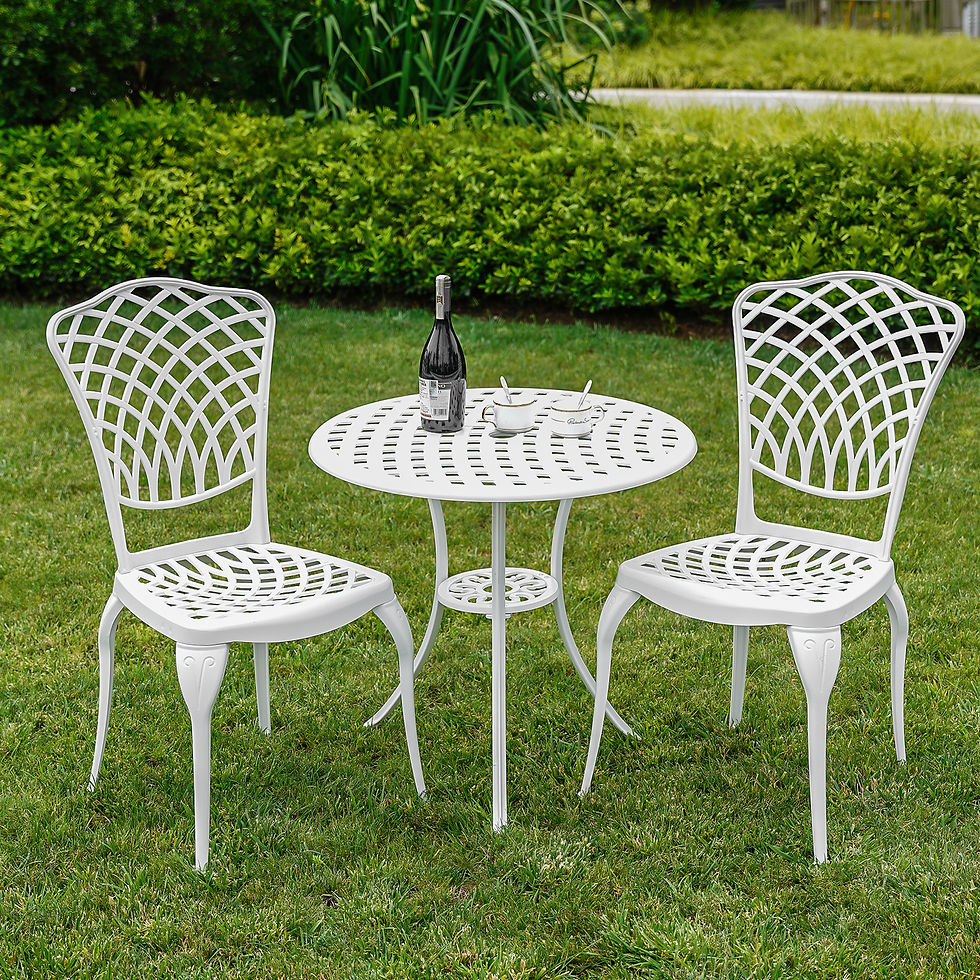 Bistro Set 3 Piece Outdoor Bistro Table and Chairs Set of 2