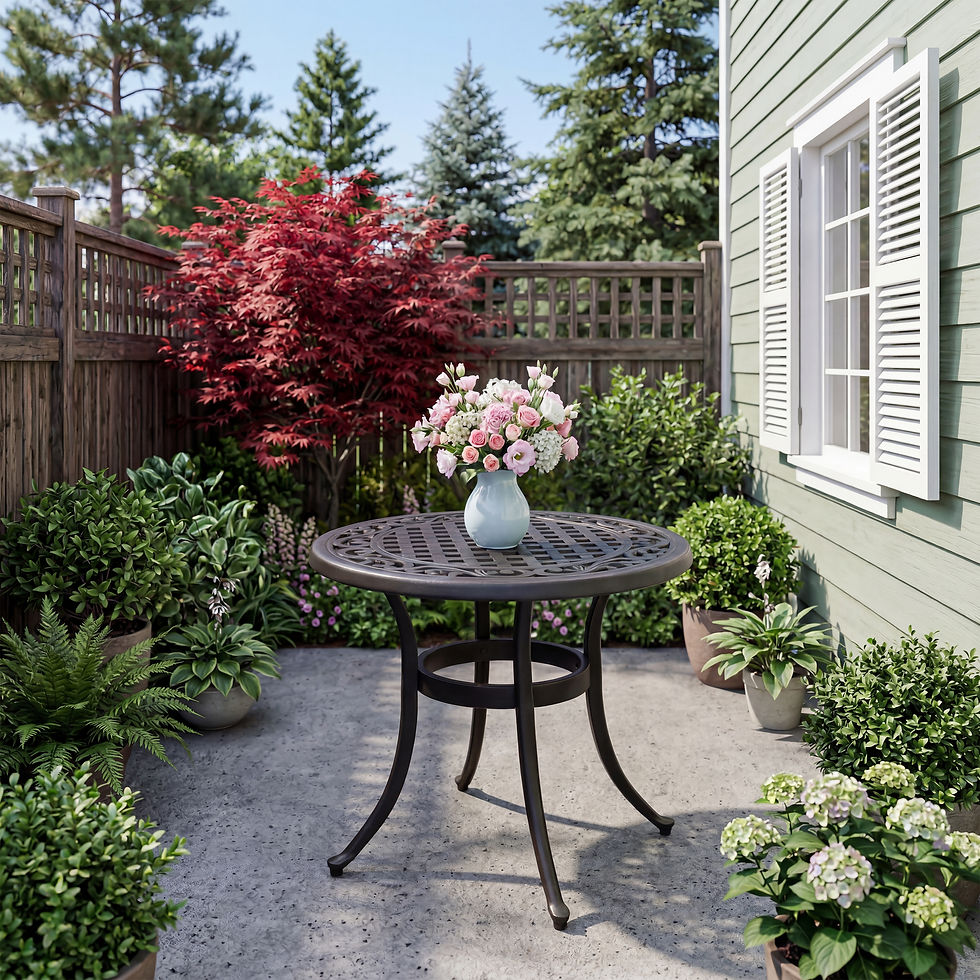 Miniaturbild: SUNNITURE Aluminum Outdoor Side Table All Weather Metal End Table