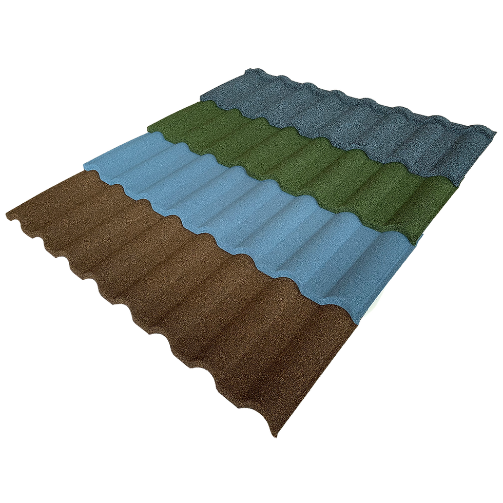 サムネイル： Milan Stone Coated Metal Roofing Tile