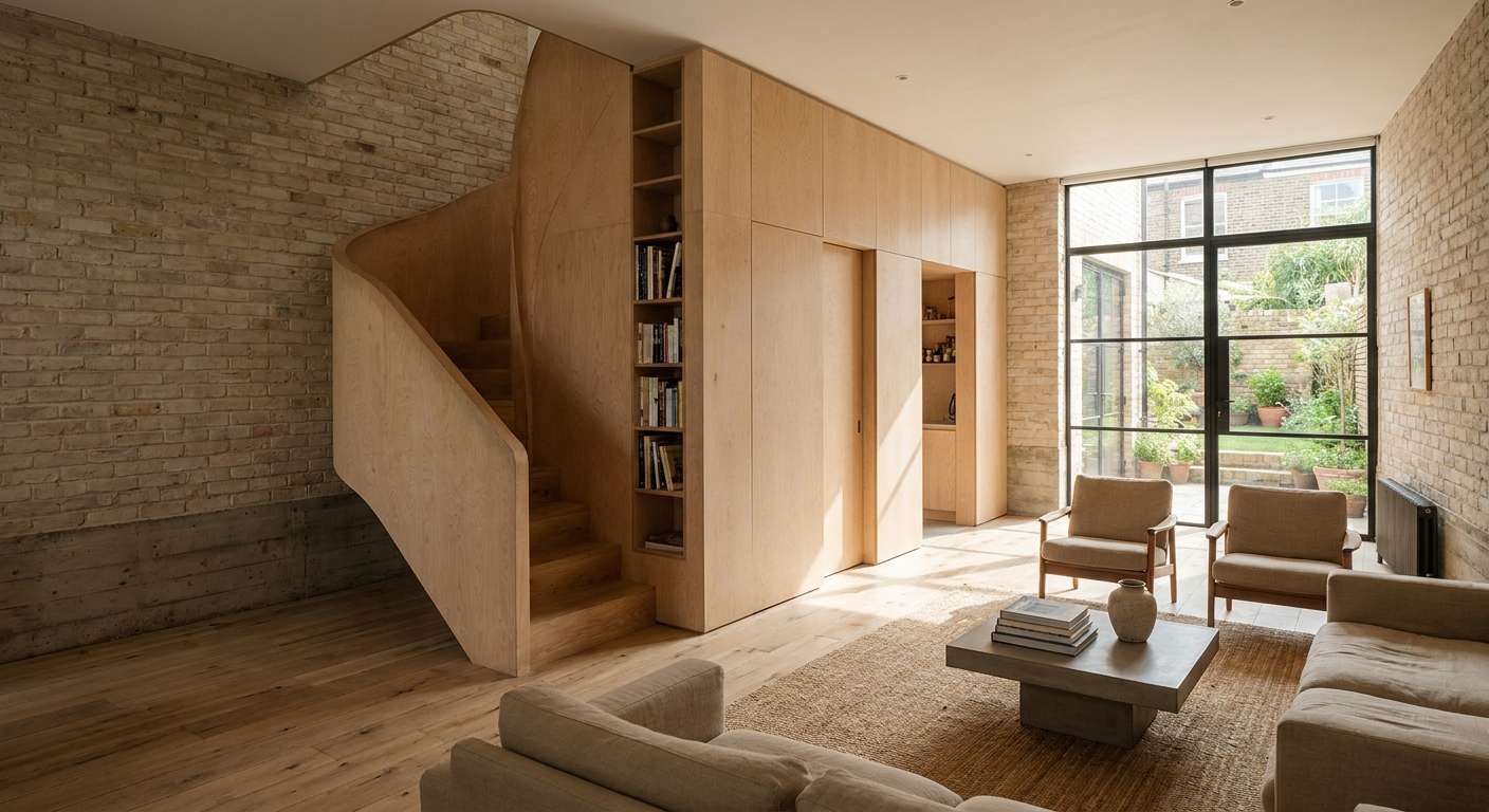 Joe Burke bookends 1960s London terrace with compact brick home — CLAY Interior Design
