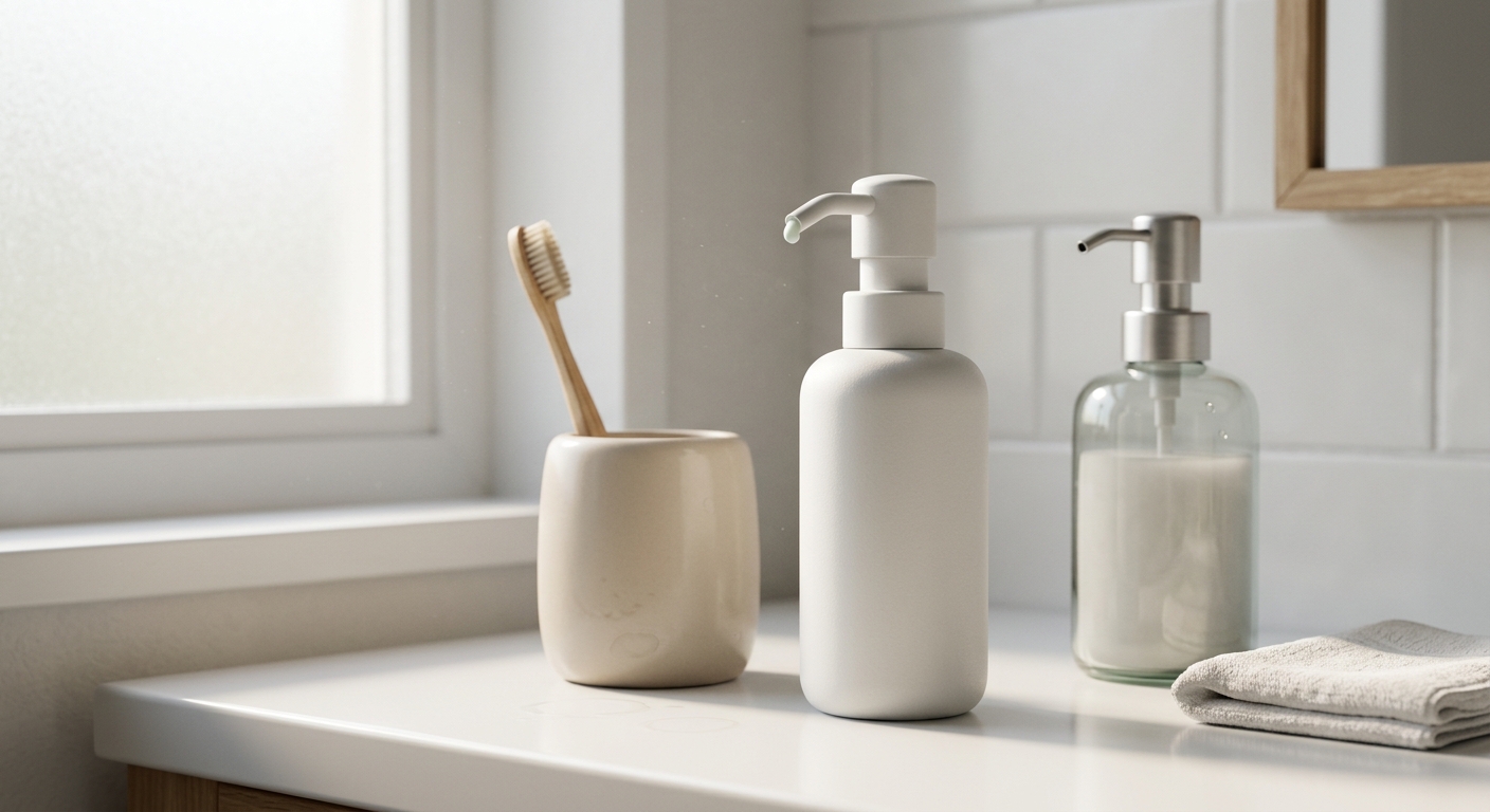 SURI Reimagines Toothpaste With a Refillable, Displayable System — CLAY Interior Design