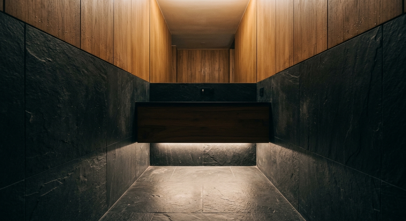 BoND designs "dark and enveloping" private sauna in New York — CLAY Interior Design