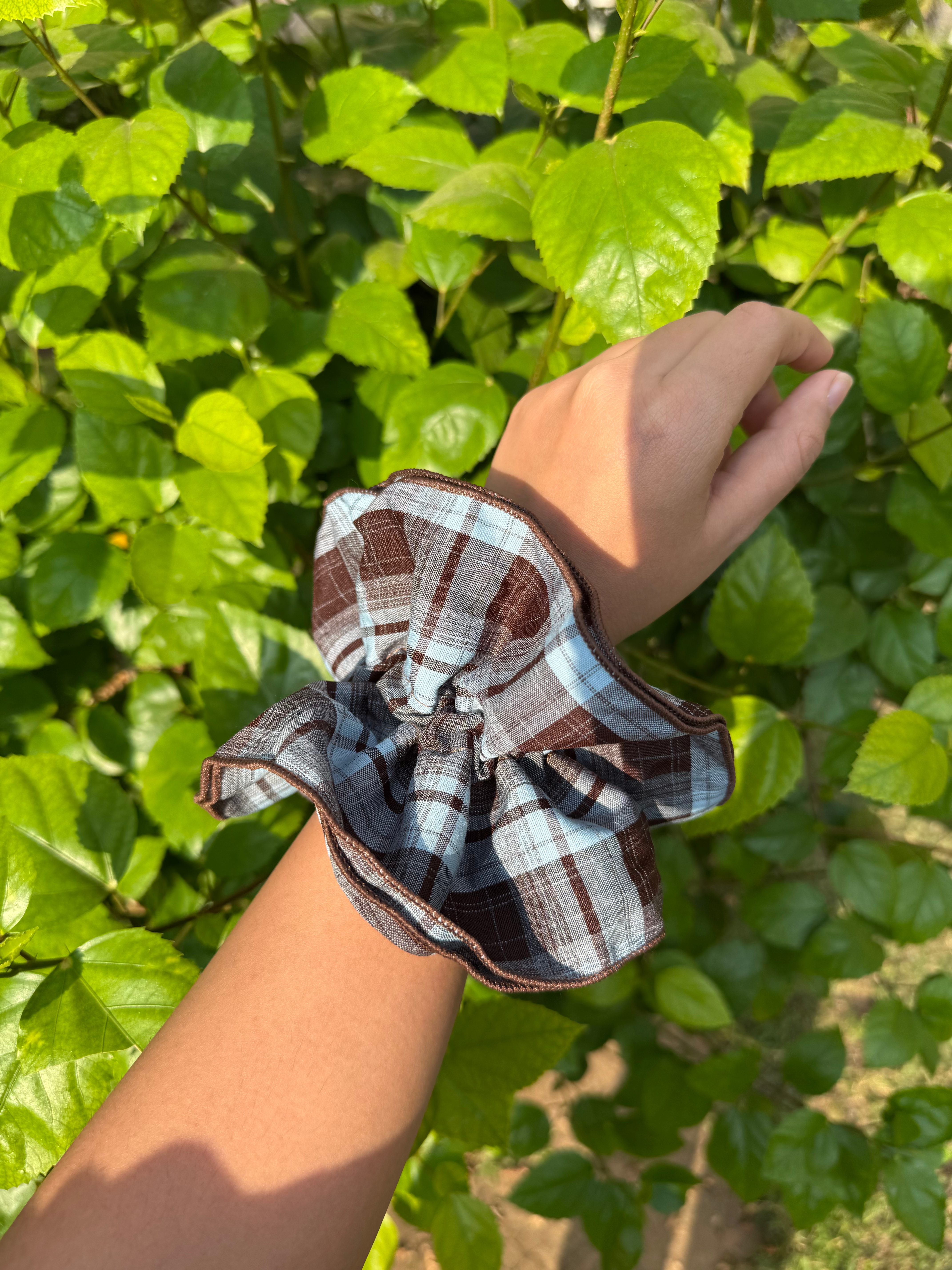 Plaid Scrunchie
