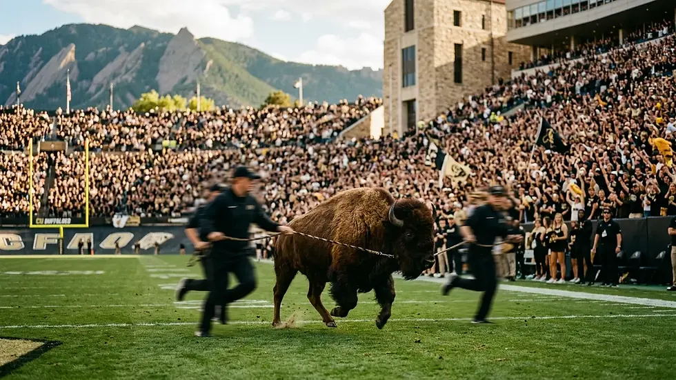 Ralphie buffalo mascot Colorado Buffaloes football tradition