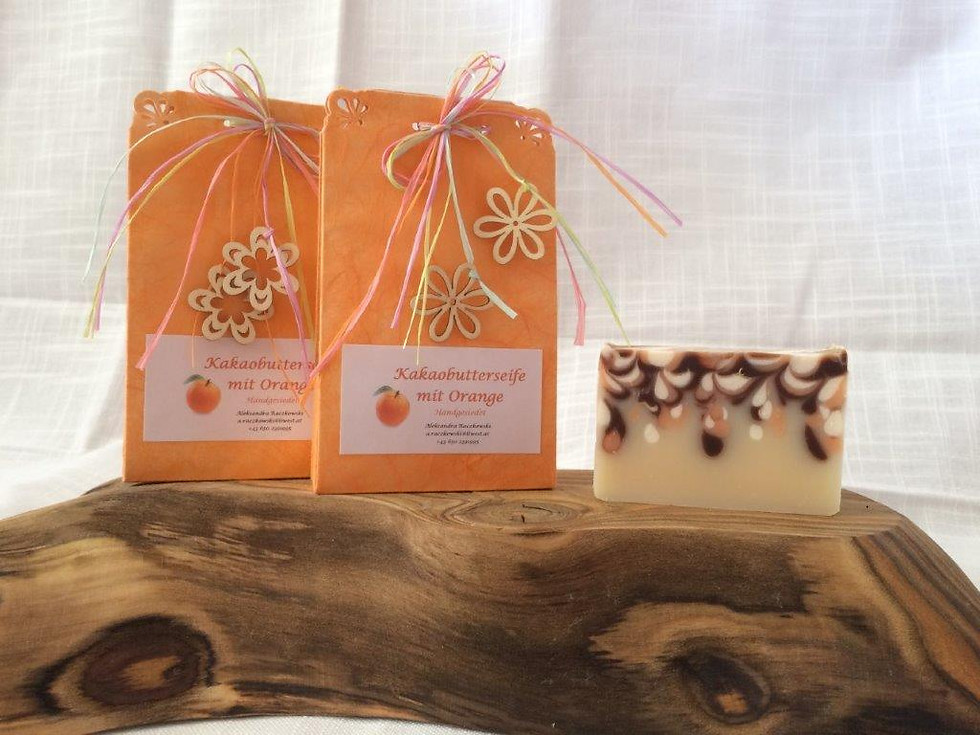 Miniaturbild: Kakaobutter Seife mit Orange