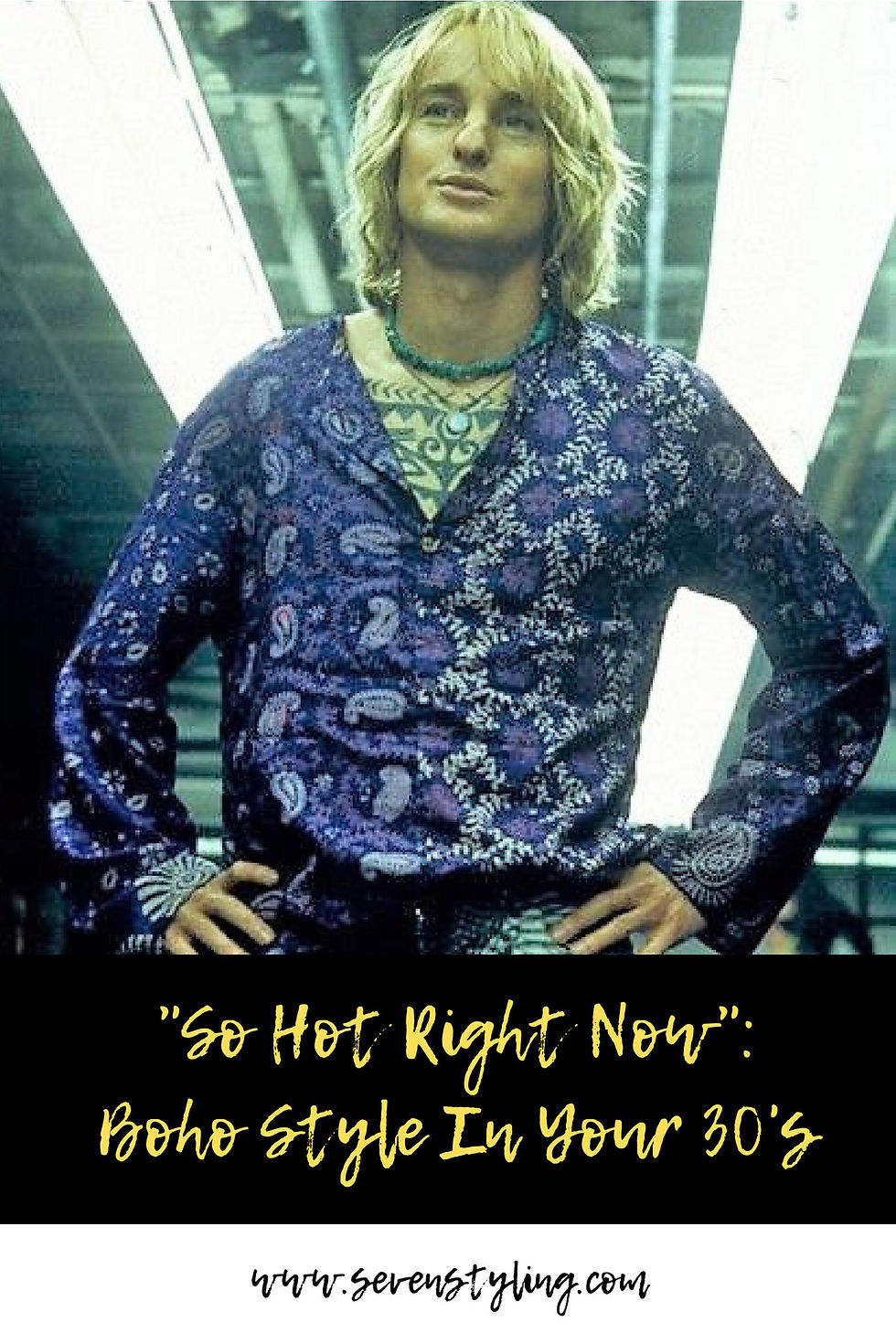 Hansel from Zoolander with boho style