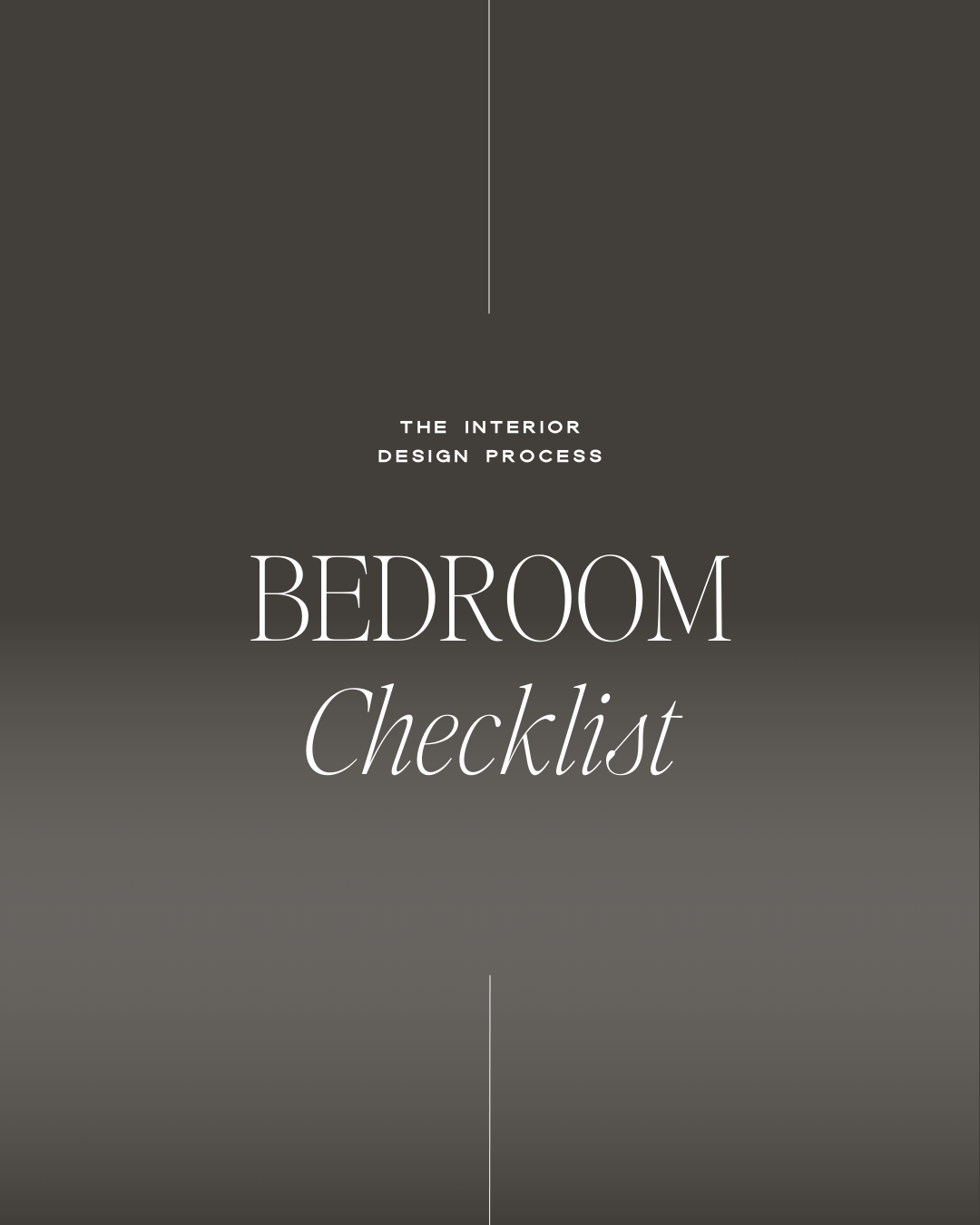 Bedroom Checklist