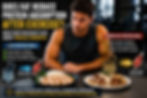 Athlete comparing a lean chicken meal with a higher fat protein meal after exercise, showing differences in digestion, amino acid delivery and muscle protein synthesis