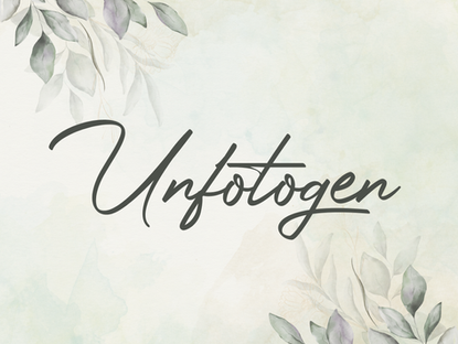 Neu auf meiner Website: Unfotogen