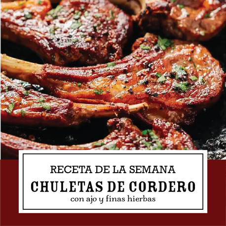 Chuletas de Cordero con Ajo y Finas Hierbas