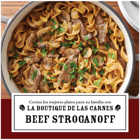 Receta Beef Stroganoff
