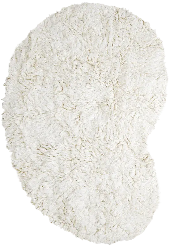 handtufted shaggy wool rug for living room