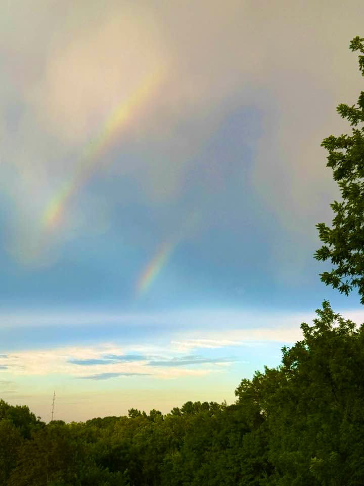 double rainbow taken at ScapeGoat Gardens