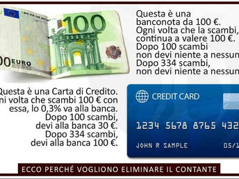 ECCO PERCHE' VOGLIONO ELIMINARE IL CONTANTE