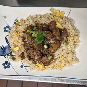 F8.BBQ Pork Rib Over Fried Rice