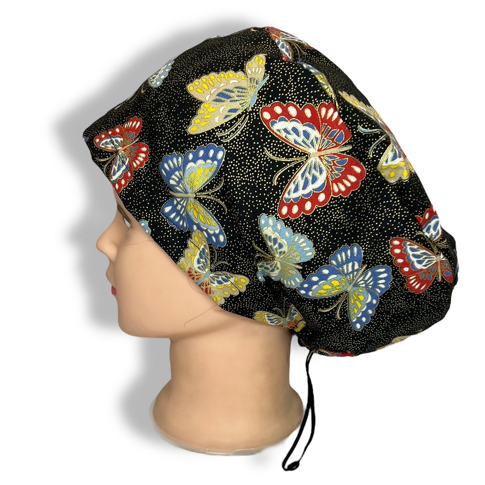 Butterfly scrub cap