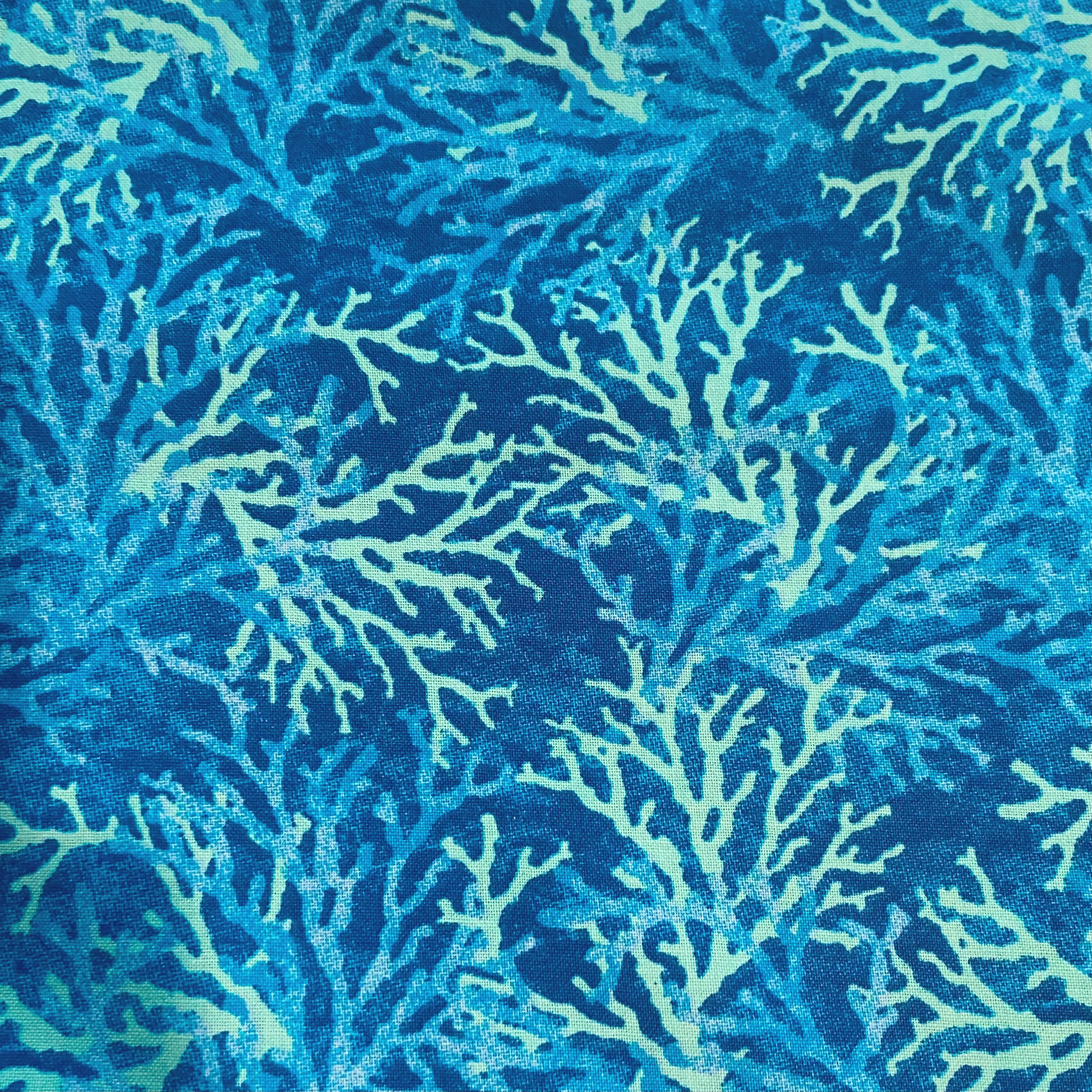 Blue Coral Face Mask