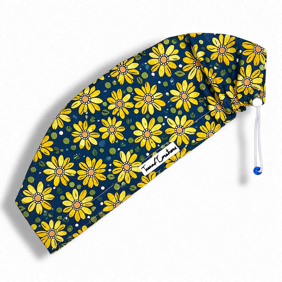 Thumbnail: Navy Daisy Scrub Cap