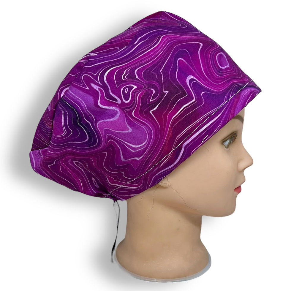 Thumbnail: Pink Swirl Scrub Cap
