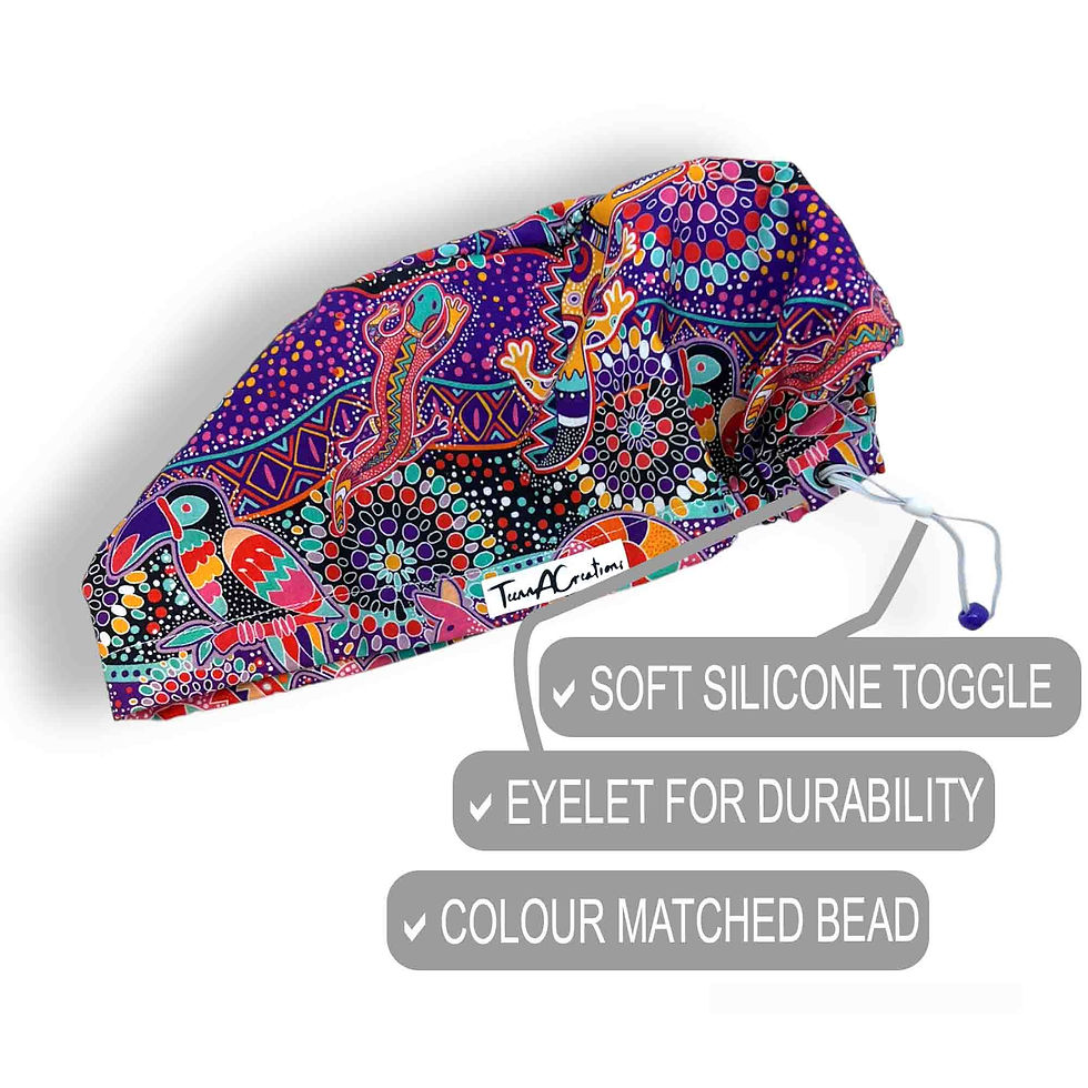Thumbnail: Bright Dreamtime Scrub Cap