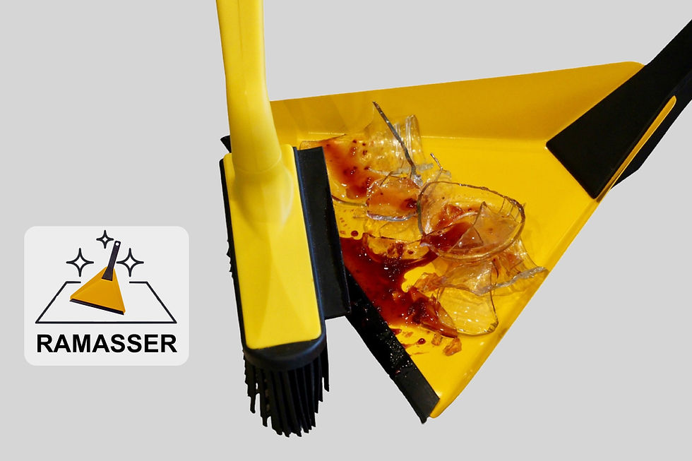 Pelle Design V Balai SORCIER picot. Balayette V300 jaune.