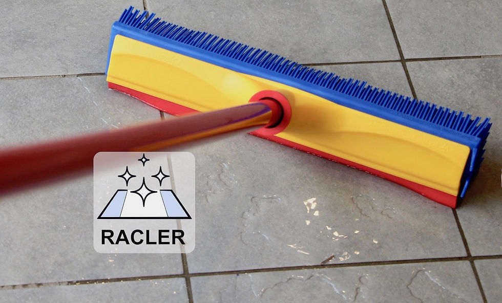 Balai SORCIER coiffeur picot V. Raclette intégrée