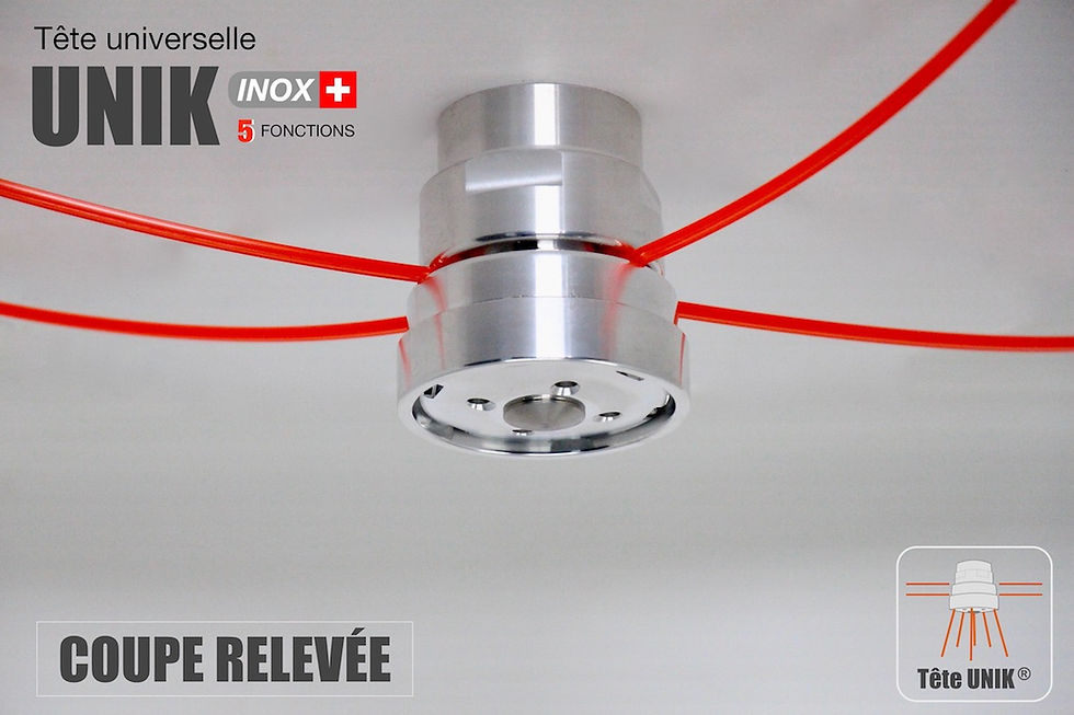 Miniature : Tête universelle débroussailleuse professionnelle aluminium acier inoxydable 5 Fonctions fauchage coupe haute mulching Brosse