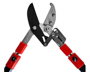 Coupe-branche télescopique à crémaillère qualité professionnelle UNIK DRAGON PRO ébrancheur démultiplié pour une coupe franche et nette. Taille d'arbre, taille d'arbustes en hauteur ou au sol, à l'intérieur d'un massif sans forcer. Jardiner malin, jardiner facile, jardiner UNIK