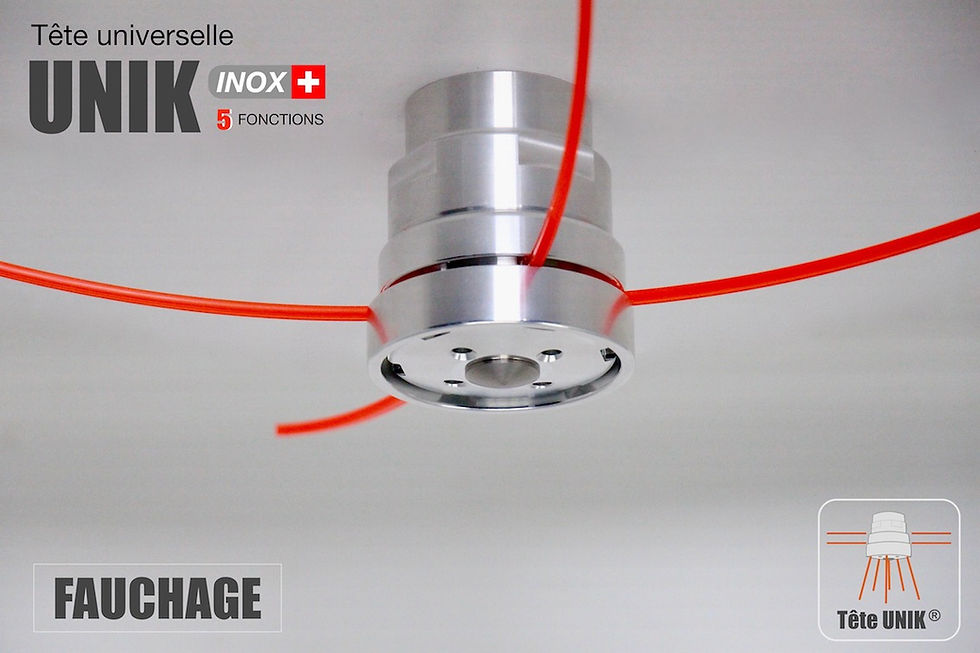 Miniature : Tête universelle débroussailleuse professionnelle aluminium acier inoxydable 5 Fonctions fauchage coupe haute mulching Brosse